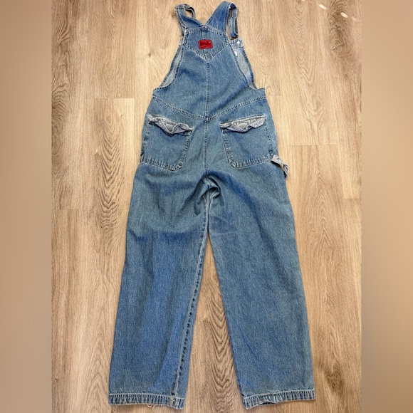 Vintage 90s Disney Winnie the Pooh Embroidered Denim Overalls - Size Medium - Picture 7 of 9